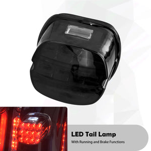Feu arrière LED avec éclairage de plaque pour Harley Dyna Touring Sportster - vue 6