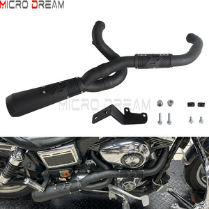 Échappement 2 en 1 inox pour Harley Dyna - vue 8