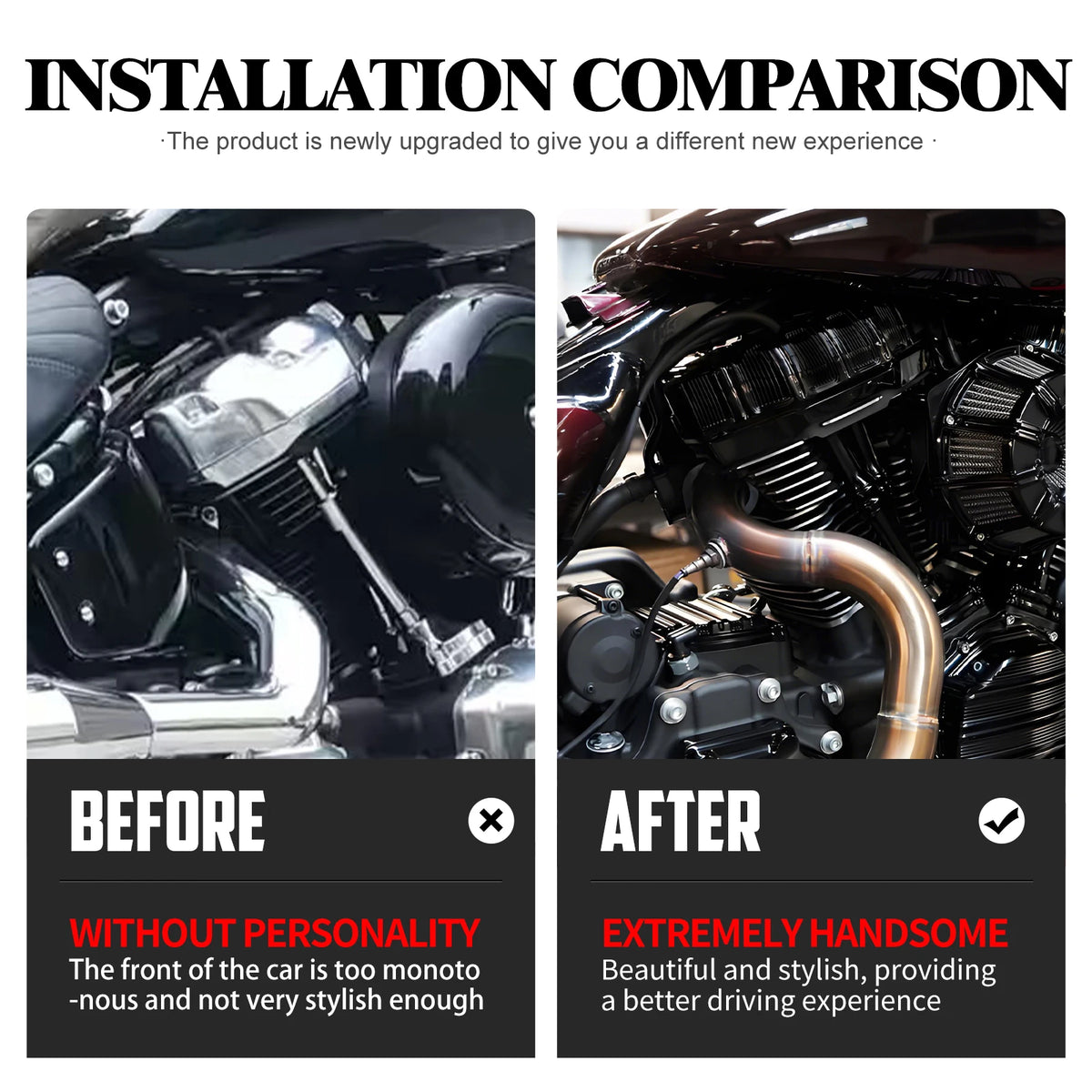 Caches supérieurs de culbuteurs chromés pour Harley-Davidson Twin Cam - vue 2