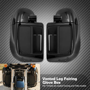 Carénages inférieurs ventilés avec vide-poches, noir brillant - Harley-Davidson Touring 2014-2023 – photo 7/7