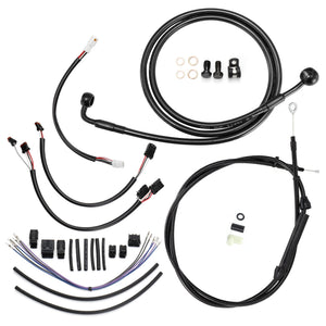 Kit de Câbles Rallongés 14"/16" pour Guidon - Harley-Davidson Softail 2016-2017 (Sans ABS) – photo 1/9