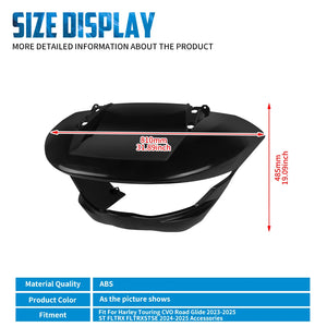 Carénage avant noir pour Harley CVO Road Glide - vue 5