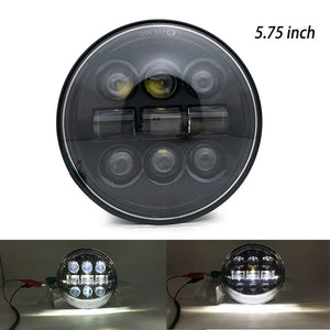 Phare LED noir 5,75 pouces avec feu de jour 40W pour Harley Sportster 883 et XL883 - vue 8