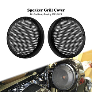 Grille chromée de protection haut-parleur pour carénage de Harley-Davidson Touring - vue 1