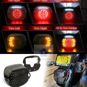 Feu arrière LED fumé compact sur une Harley-Davidson Sportster - vue 4