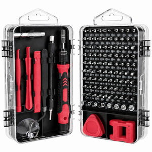 Kit de tournevis de précision 115 en 1 avec embouts magnétiques et tige flexible - outils de réparation électronique – photo 9/10