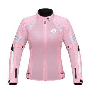 Blouson moto femme noir respirant - vue de face - vue 8