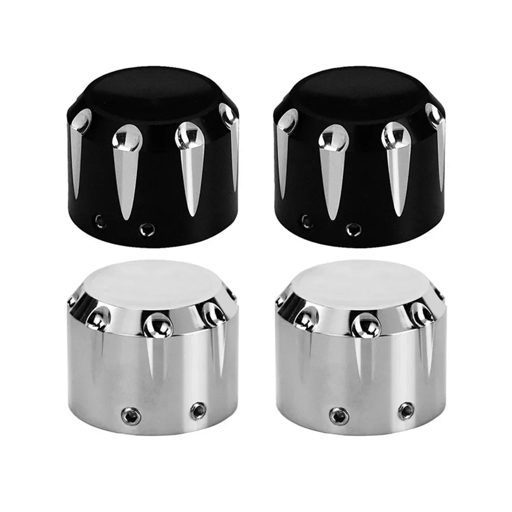 Caches d'écrou d'axe avant pour Harley Touring - vue 2