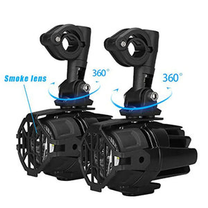 Phares LED additionnels antibrouillard universels pour moto, 4000 lumens 12V - vue 2