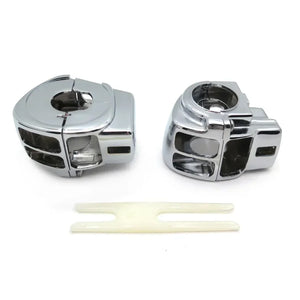 Boîtiers de commodo chromés pour Harley Touring Electra Glide Street Glide - vue 4