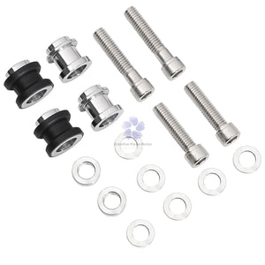 Kit de fixation en aluminium monté sur le sissy bar d'une Harley-Davidson Softail - vue 3