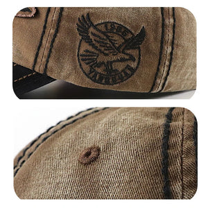 Casquette baseball noire brodée aigle - vue 5