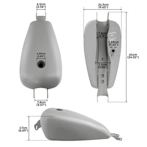 Réservoir d'essence noir pour moto Harley-Davidson Sportster Iron - vue 4