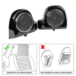 Haut-parleurs 6,5" avec caissons et grilles pour carénage inférieur ventilé Harley-Davidson Touring 2014-2023 - vue 2