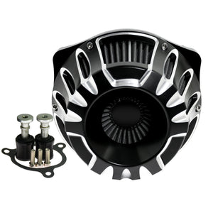 Filtre à air CNC chromé à cornet apparent pour moto Harley-Davidson - vue 12