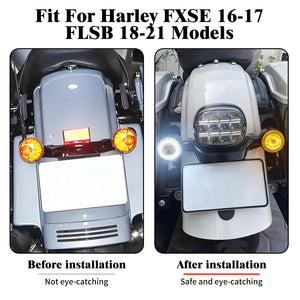 Inserts de Clignotants Arrière LED Style Bullet - Harley-Davidson FXSE 2016-2017 et Sport Glide FLSB 2018-2025 – photo 2/6