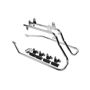 Support noir renforcé pour sacoche rigide sur une Harley-Davidson Softail Fat Boy - vue 8