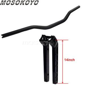 Risers pullback et guidon pour Harley Dyna Sportster Softail - vue 8