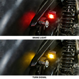 Mini clignotant arrière LED ambré pour Harley-Davidson Sportster - vue 5