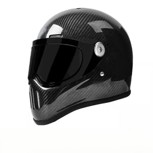 Casque moto intégral en fibre de carbone - vue de profil - vue 12