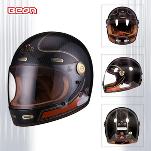 Casque moto intégral rétro - vue produit - vue 3