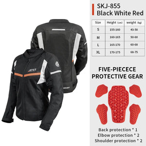 Blouson moto femme mesh respirant avec protections - vue - vue 7