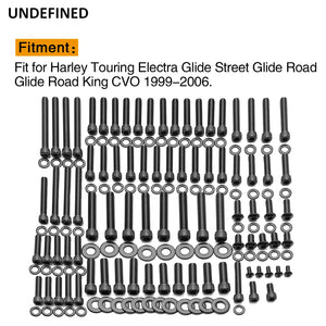Kit visserie moteur et transmission inox pour Harley Touring Softail Dyna - vue 6