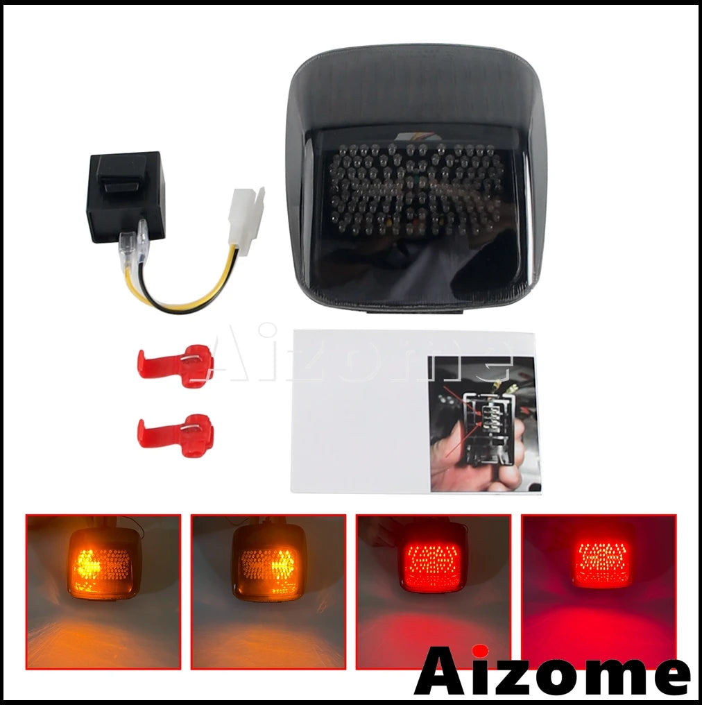 Feu arrière LED fumé pour Harley Deuce / V-Rod - vue 2