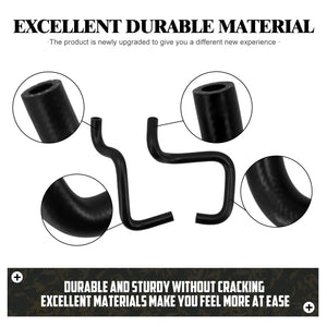 Durite noire en caoutchouc pour circuit d'huile de Harley Touring - vue 2