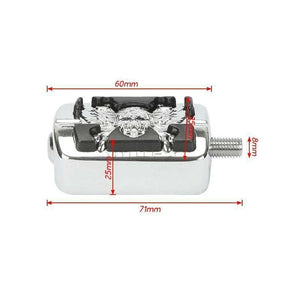 Sélecteur de vitesse motif aile et tête de mort - Harley-Davidson Electra Glide, Wide Glide, Softail – photo 3/8