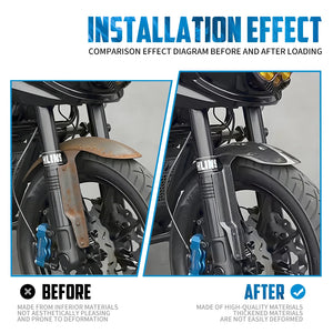 Garde-boue avant en fibre de carbone pour Harley-Davidson Softail Low Rider S - vue 5
