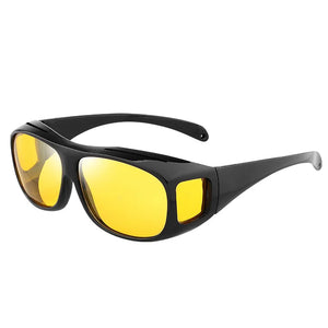 Lunettes de moto anti-éblouissement verres jaunes - vue - vue 6