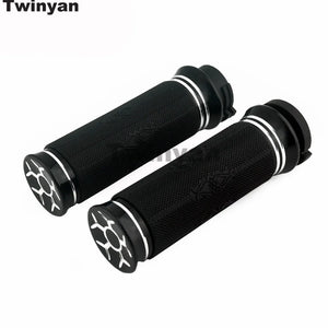 Poignées de guidon pour Harley Sportster, Dyna, Softail et Touring - vue 3