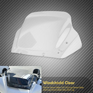 Pare-Brise Fairing 14" Fumé/Transparent - Harley-Davidson Touring Street Glide 2023-Up & Ultra 2025-Up – photo 7/8