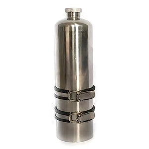Petit réservoir d'essence en inox de style café racer - vue 5