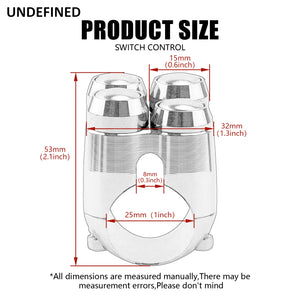 Commutateur de guidon multifonction 25 mm, compatible Harley et autres marques – photo 6/10
