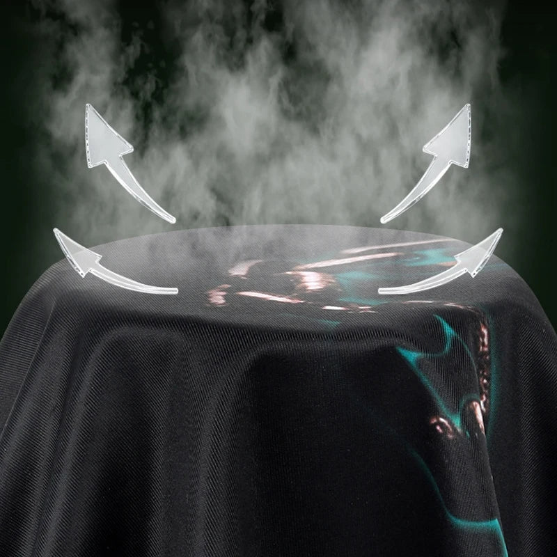Cagoule moto imprimée tête de mort - vue 2