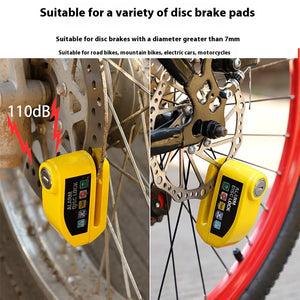 Bloque-disque moto avec alarme 110 dB - antivol frein étanche - vue 2