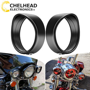 Cerclages à visière de feux additionnels pour Harley - vue 1