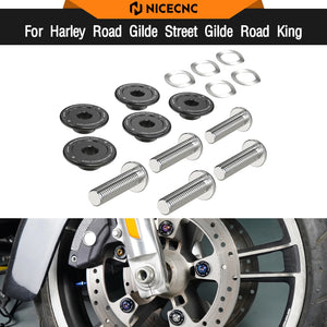Kit Visserie de Disque de Frein Avant en Titane - Harley-Davidson Street Glide, Road Glide, Road King (roues à rayons) – photo 1/6