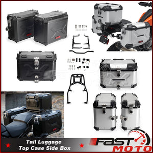 Top case et sacoches latérales en aluminium noir pour Harley Pan America - vue 1