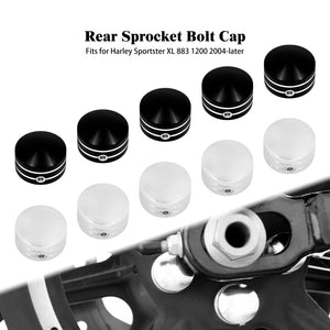 Caches de boulons de couronne pour Harley Sportster et Softail - vue 1
