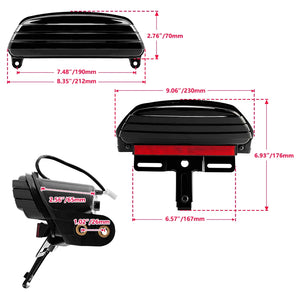 Feu arrière LED tri-bar pour Harley Softail - vue 4