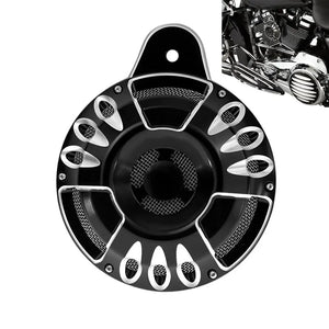 Klaxon avec cache aluminium pour Harley Big Twin - vue 2