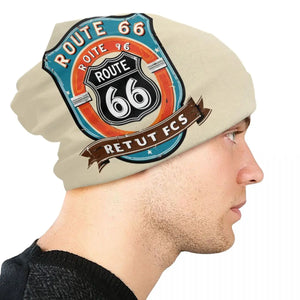 Bonnet tricoté biker Route 66 pour l'hiver - vue 4