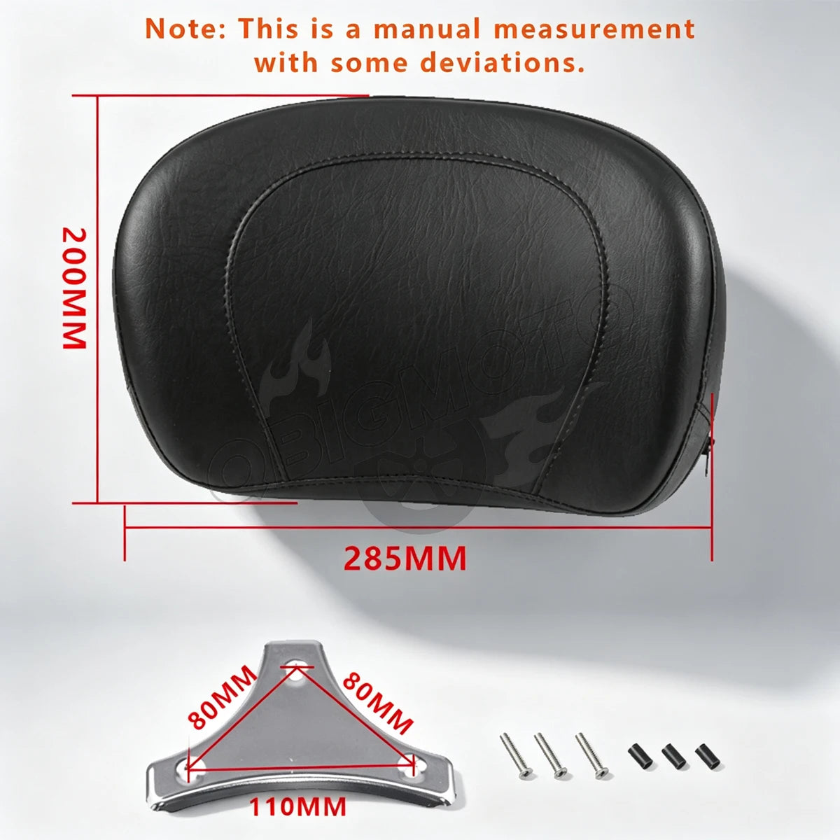 Coussin de dossier passager pour sissy bar Harley-Davidson Touring (FLH/FLHX)
