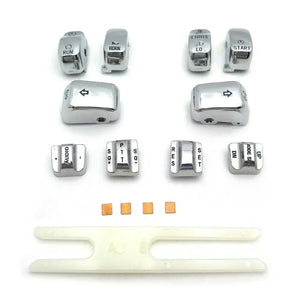 Capuchons de boutons de commodo pour Harley Touring - vue 7