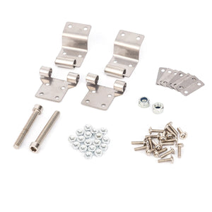 Kit de charnières inox pour Tour Pack Harley Touring 1999-2013 - vue 1