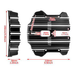 Paire de caches culbuteurs en aluminium pour Harley-Davidson moteur M8 - vue 6