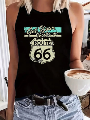 Débardeur femme vintage Route 66 - vue 3